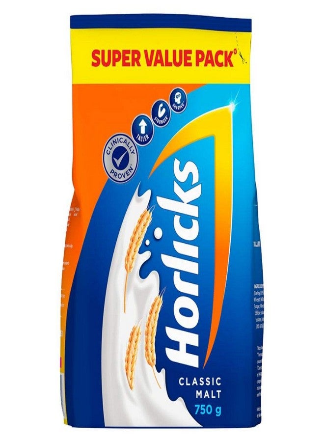 Horlicks Health & Nutrition drink - 750 g Refill Pack (Classic Malt) - Image 1
